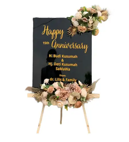 Papan Bunga Akrilik Kembaran