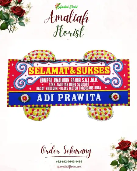 Papan Bunga Ucapan Selamat Kembaran
